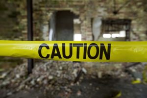 Caution asbestos roof removal Brisbane